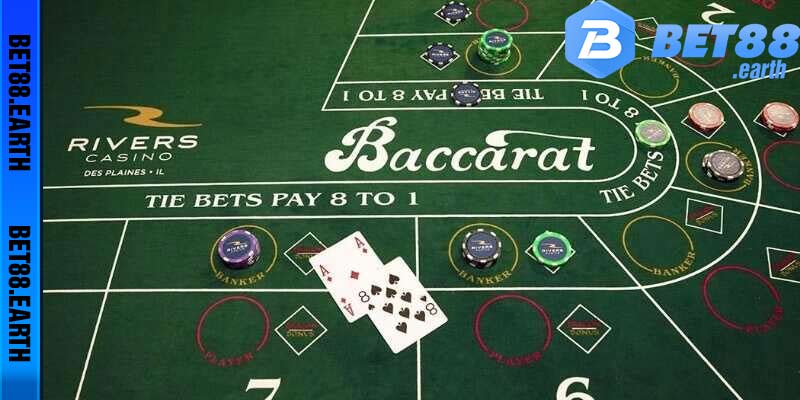 Luật chơi cơ bản của game bài Baccarat trực tuyến bet88 com